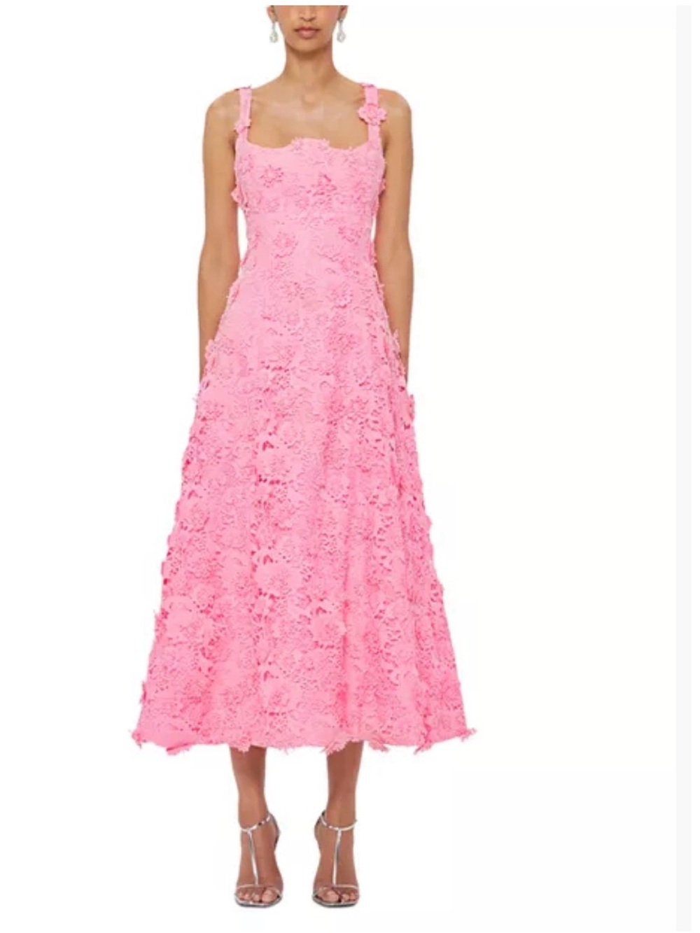 Leo Lin Odette Lace Midi Dress